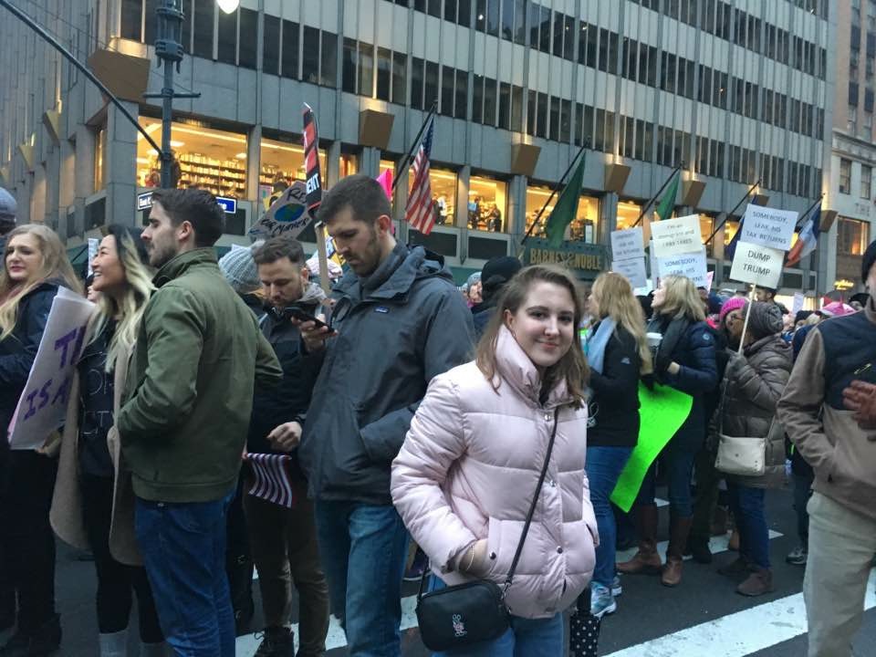 Emily at the Women's March NYC 2017