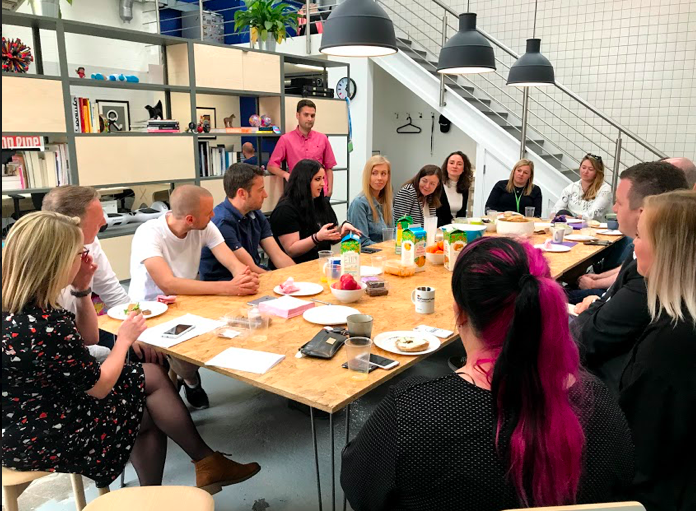 Members discussing updates