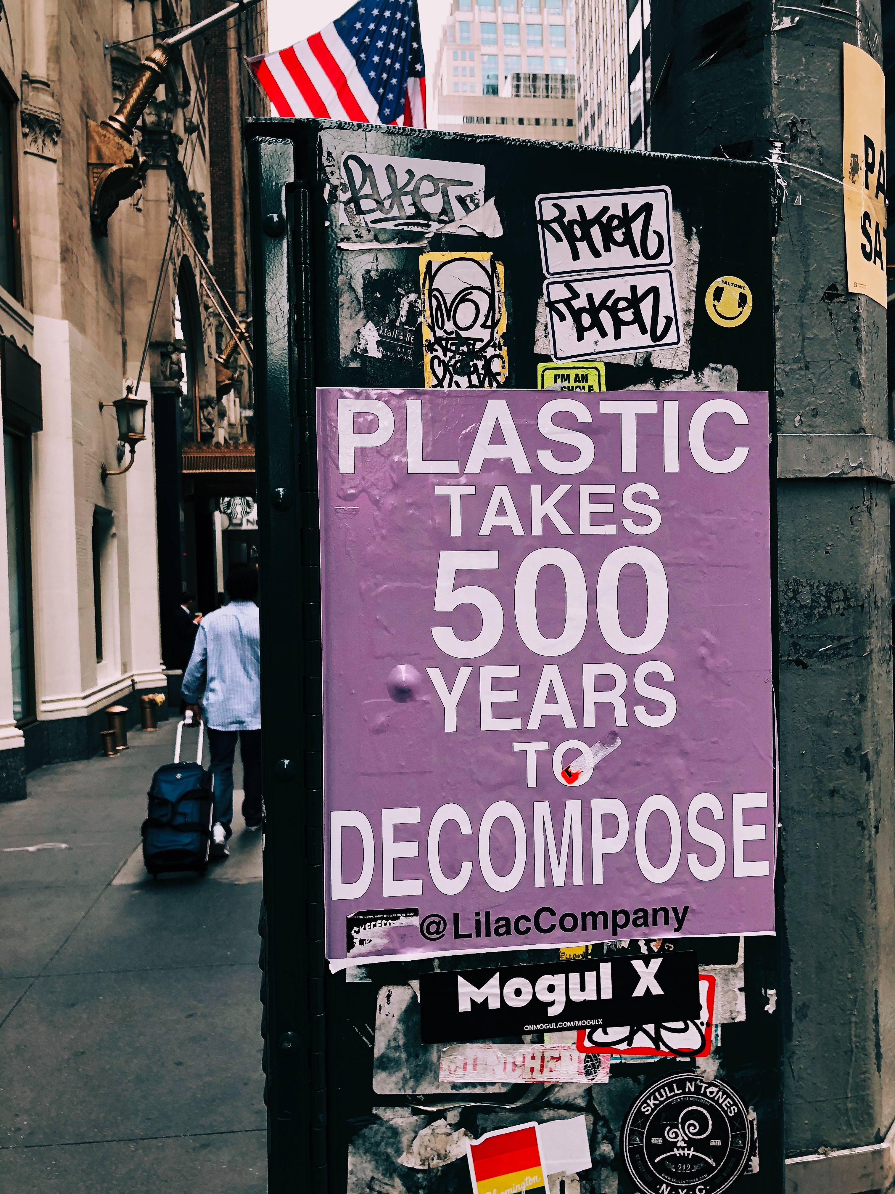 Plastic takes 500 years to decompose poster