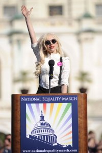 Lady Gaga at National Equality March