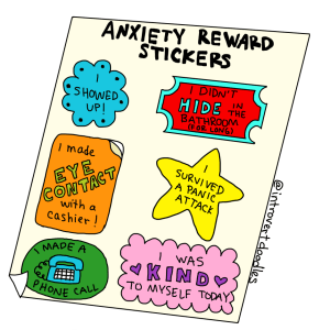 Anxiety Reward Stickers